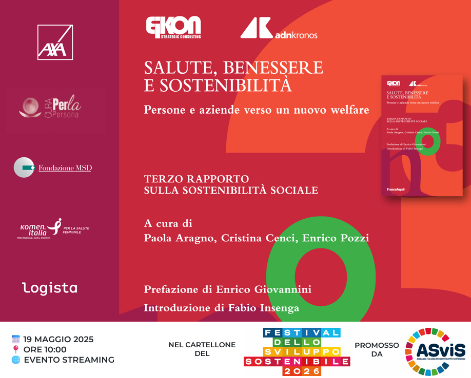 Presentazione del volume: "Salute, benessere e sostenibilità"